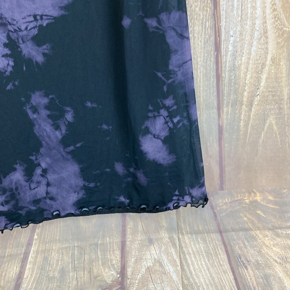 💵ASOS Design Mesh MIDI Pull On Skirt in Tie Dye Size 0 - Picture 9 of 13